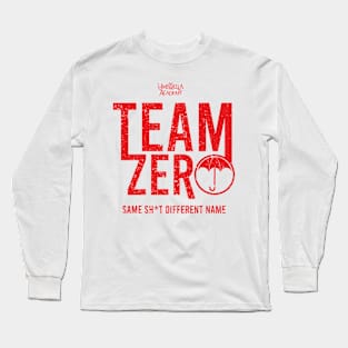 UMBRELLA ACADEMY 2: TEAM ZERO (WHITE BACKGROUND & GRUNGE) Long Sleeve T-Shirt